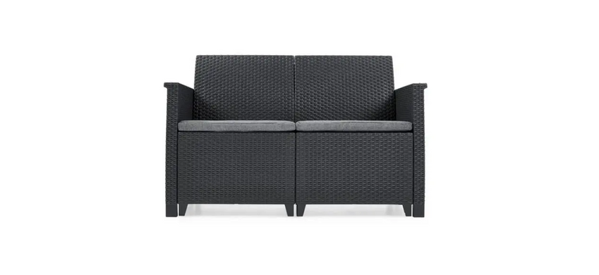 Комплект садових меблів Keter Marie 2 seater set with Orlando 252642 графіт, Графит
