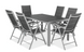 Комплект садовой мебели Focus Garden Sydney 007706 Silver / Dark Grey, Серебристый