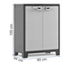 Шафа пластикова Keter/Kis Titan Low Cabinet 003187 низька