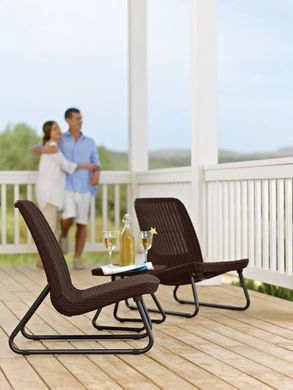 Комплект садовой мебели Keter Rio Patio Set 211426 коричневый, Коричневый