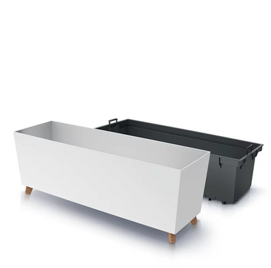 Горшок Prosperplast Urbi Case N DUC800N-S449 белый, Белый