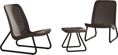Комплект садовой мебели Keter Rio Patio Set 211426 коричневый, Коричневый
