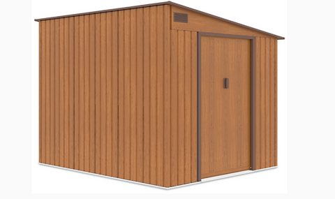 Сарай для інструментів металевий HardMaster Jasper 7x8 Oak Brown 004023 (214х257 см)