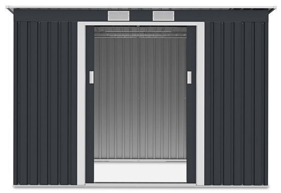 Сарай для інструментів металевий HardMaster Oregon 9x6 Cold Grey 004038
