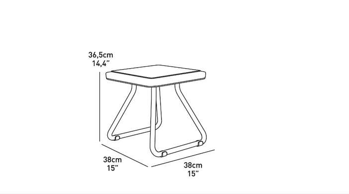 Комплект садовой мебели Keter Rio Patio Set 211426 коричневый, Коричневый