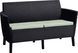 Диван Allibert Salemo 2 Seater Sofa 258960  коричневой, Коричневый