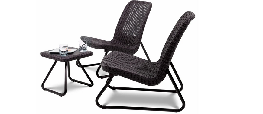 Комплект садовой мебели Keter Rio Patio Set 211426 коричневый, Коричневый