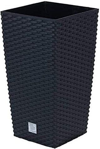 Горшок цветочный пластиковый Prosperplast Rato Square DRTS300-S433 графит, Графит