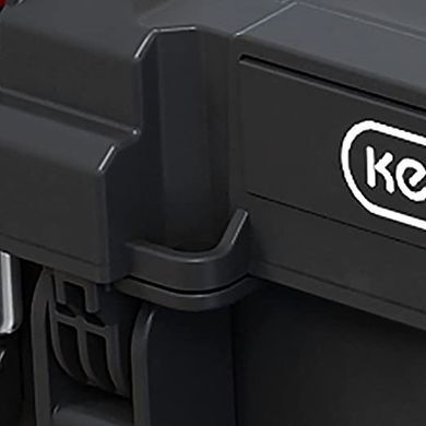 Ящик для инструментов с клипсами Keter Stack'N'Roll 253382, Черный