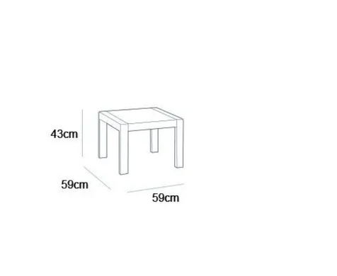 Набор пластиковой садовой мебели Keter Alabama Set 213968 графит