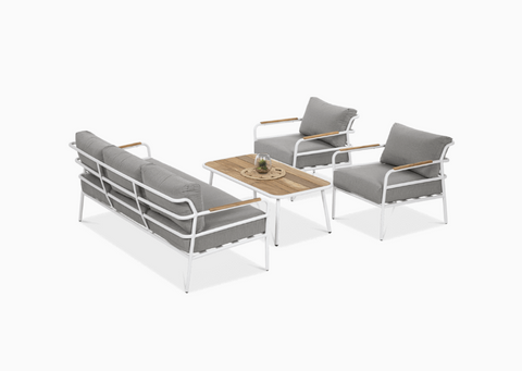 Комплект садових меблів Furrore Orchid Caffe 004542 білий, Білий