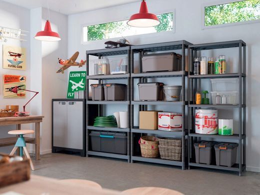 Стелаж пластиковий Keter/Kis Plus Shelf Tribac 5 90x45x182см 240621