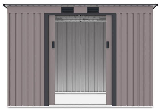 Сарай для інструментів металевий HardMaster Oregon 9x6 Warm Grey 004041 (261х171 см)