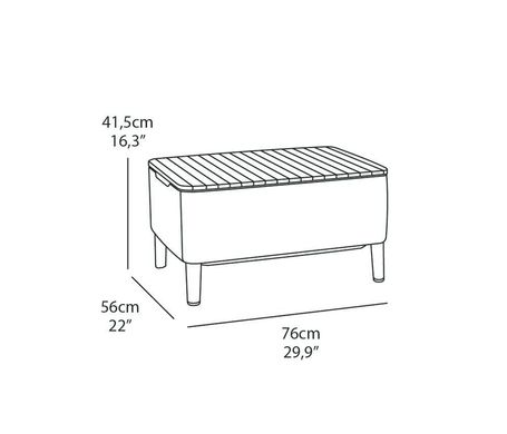 Комплект садовой мебели Keter Salemo balcony Set 258969 коричневый (236845), Коричневый