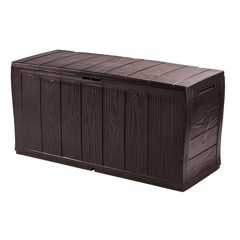 Вуличний ящик для зберігання садового інвентарю Keter 230403 Sherwood 270 л. коричневий