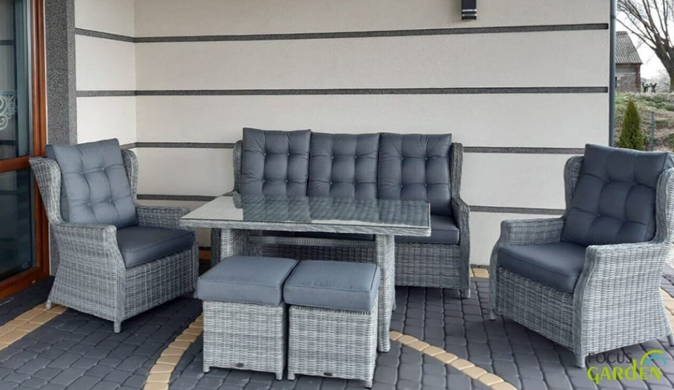 Комплект садових меблів Focus Garden Trivento Dining 3 001598 меланж, Меланж