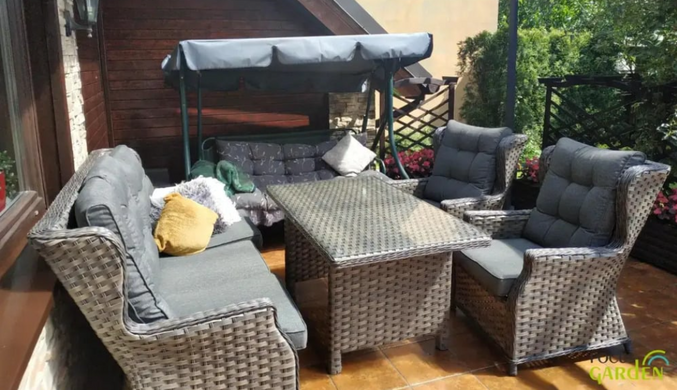 Комплект садових меблів Focus Garden Trivento Dining 3 001598 меланж, Меланж