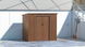 Сарай для инструментов металлический HardMaster Oregon 7x4 Walnut 004030 (201х121 см)
