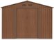 Сарай для инструментов металлический HardMaster Hudson 9x10 Walnut 003393