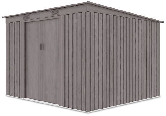 Сарай для инструментов металлический HardMaster Oregon 9x8 Light Wood 004045 (261х241 см)