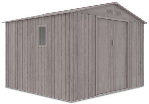 Сарай для инструментов металлический HardMaster Hudson 9x8 Light Wood 003815