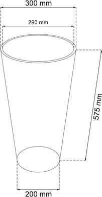 Горщик Prosperplast Rato Tubus DRTUS300-440U коричневий, Коричневий