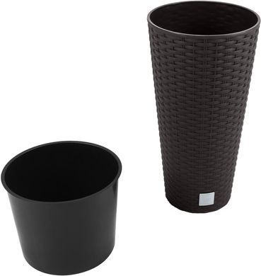 Горщик Prosperplast Rato Tubus DRTUS300-440U коричневий, Коричневий