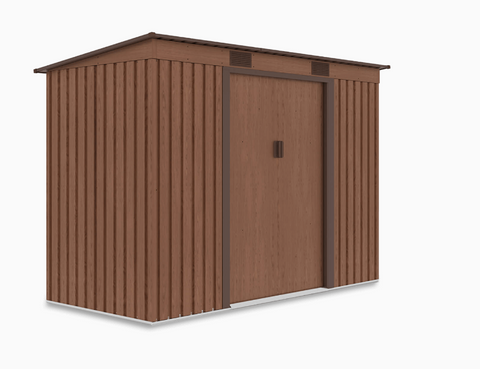 Сарай для інструментів металевий HardMaster Oregon 9x6 Walnut 004040 (261х171 см)