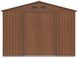 Сарай для инструментов металлический HardMaster Hudson 9x8 Walnut 003392