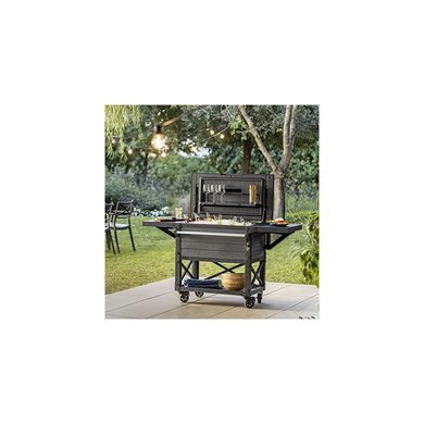 Садовый стол на колесах Keter Patio Cooler с поддоном для льда 255187 графит, Графит