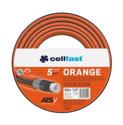 Шланг садовий Cellfast Orange Atsv 1/2" 25 м 15-002