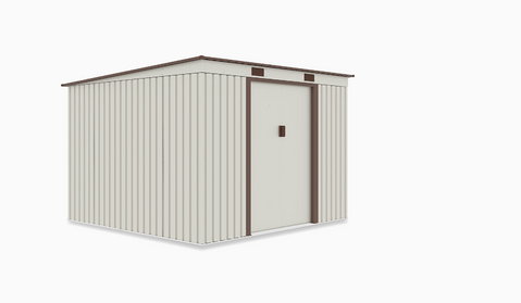 Сарай для інструментів металевий HardMaster Oregon 9x8 Beige 004043 (261х241 см)