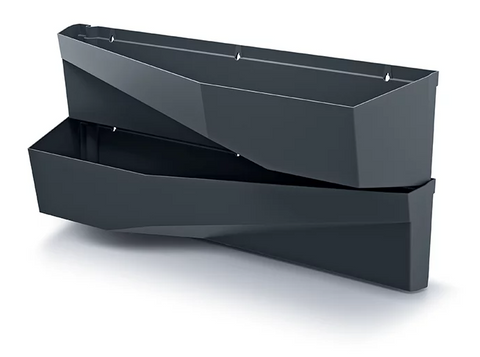 Садові вертикальні модульні горшки Prosperplast Cascade Garden Wall IO3W800-S433 антрацит