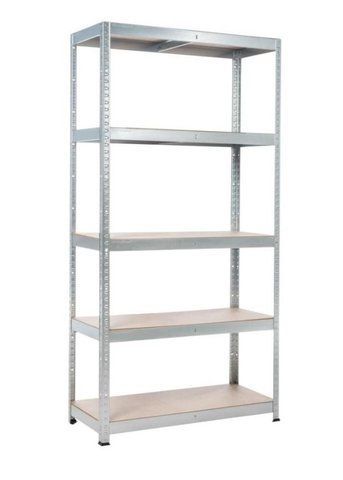 Металевий складський стелаж Metalkas TG-REG-100 (180X90X40 см) сірий
