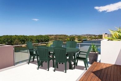 Садовые пластиковые стулья Keter Santorini 220570 зеленый