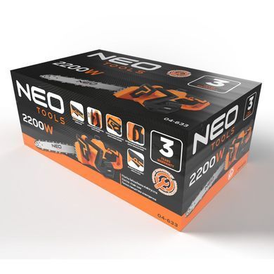 Электрическая цепная пила 2200W, шина 457 мм (18") Neo Tools 04-633