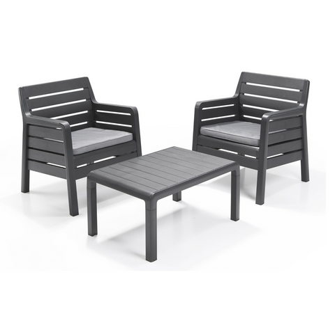 Комплект садовой мебели Allibert Dana Balcony 246646 графит