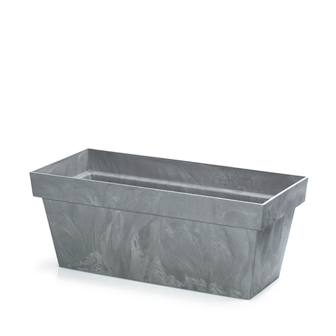 Балконний горщик для квітів Cube Case Beton Effect 40 см DCUC400E-425U сірий