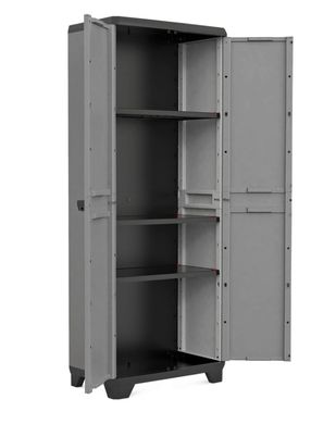 Многофункциональный высокий шкаф пластиковый Keter Stilo High Cabinet 003239 Kis