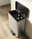 Ведро с педалью для мусора Duo Deco Bin эффект металла 26 л + 26 л Curver 251002