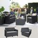 Комплект садовой мебели Keter Elodie 5 seater set 253923 графит, Графит