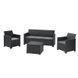 Комплект садовой мебели Keter Elodie 5 seater set 253923 графит, Графит