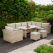 Комплект садових меблів Focus Garden Moniz Dining Plus 001929 бежевий, Бежевий