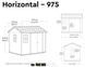 Пластиковый садовый домик Keter Newton Plus 975 (230см х 287см) серый 259109