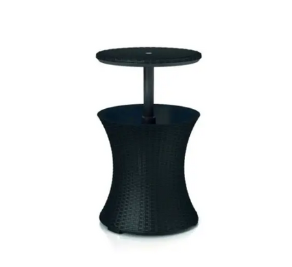 Стол-бар пластиковый Keter Cool Bar Rattan 230903 графит, Графит