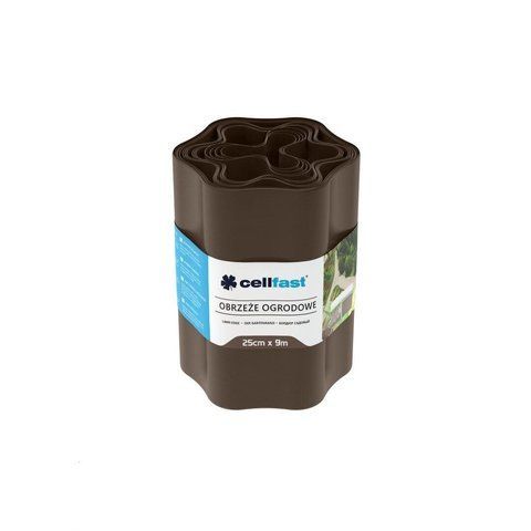 Бордюр садовий Cellfast 25 см &times; 9 м (30-014H) хвиля, коричневий