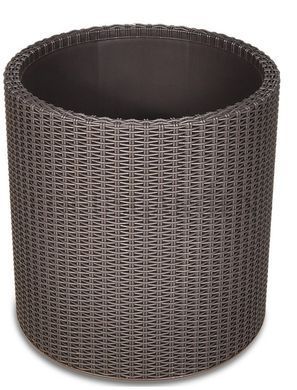 Комплект кашпо для цветов Keter Cylinder Planters S+M+L 220455 коричневый, Коричневый