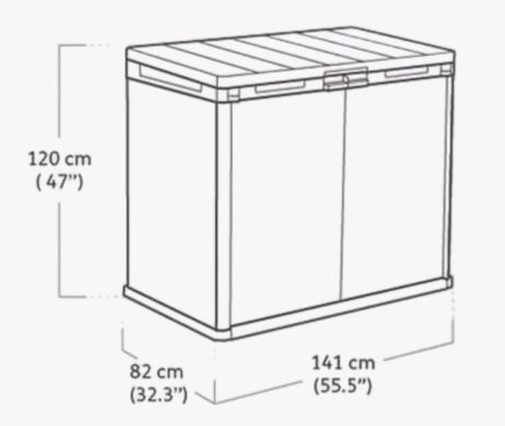 Ящик-шкаф для хранения Keter Store It Out Darwin 1100L 261885