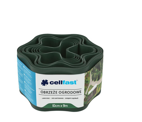 Бордюр садовый Cellfast 10 см &times; 9 м (30-021H) волна, темно-зеленый