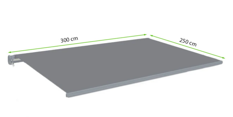 Террасный тент, ручной маркиза Focus Garden Classiс 300x250 мультиколор 004450